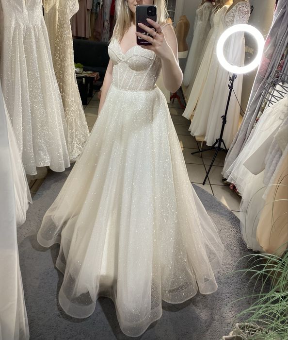 Suknia ślubna ecru glamour