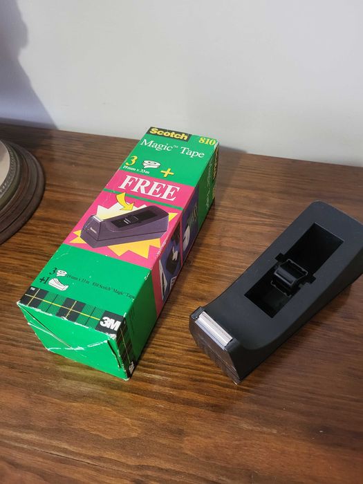 Dispensador de Fita Adesiva de Mesa Scotch 3M (Modelo Pesado) com Caixa Original