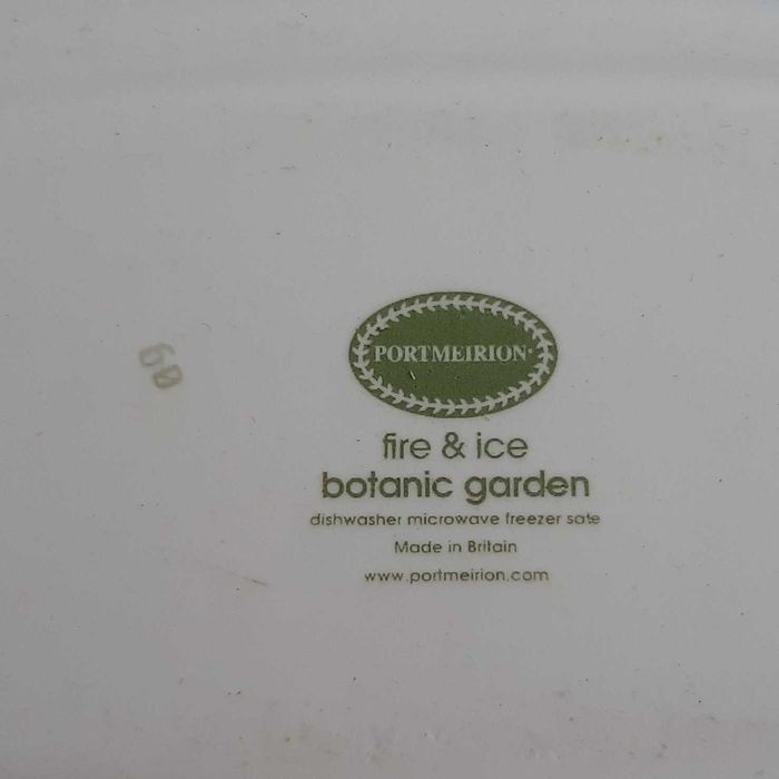 Grande Travessa Oval Decor Borboletas Flores Portmeirion Fire&Ice Botanic Garden