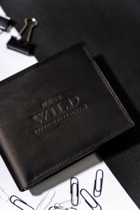 Duży portfel męski ze skóry naturalnej - Always Wild