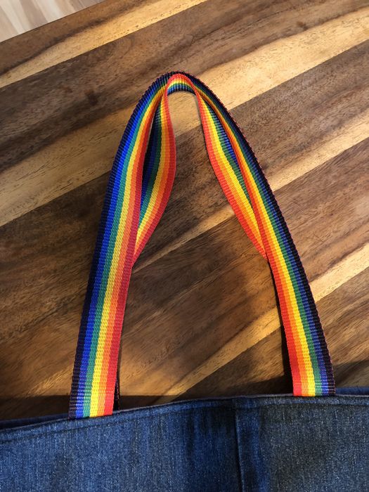 Piękna torebka jeansowa rękodzieło handmade