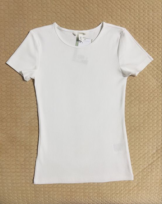 Нова білосніжна футболка H&M p XS-S