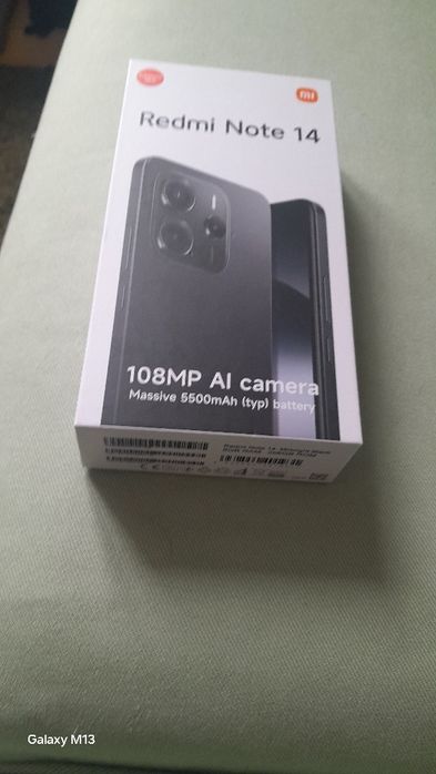 Redmi note 14 Midnigh Black  8 GB RAM    256 GB ROM    NOVO