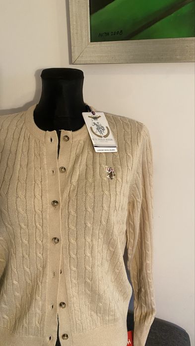 U.S.Polo ASSN Ralph Lauren nowy damski sweterek z metką  wełna