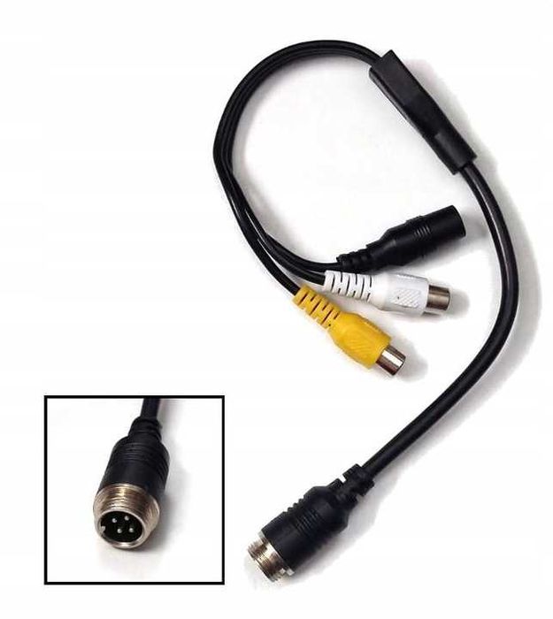 PRZEJŚCIÓWKA Redukcja 4-PIN MĘSKA/ RCA rabat -60%, NOWA !!!
