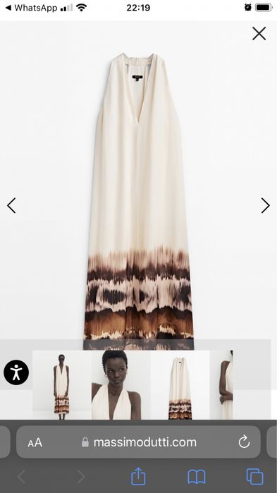 Vendo vestido Massimo Dutti 38 novo