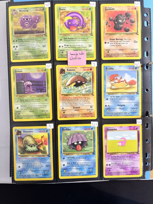Cartas Pokemon Fossil PT e Ingles