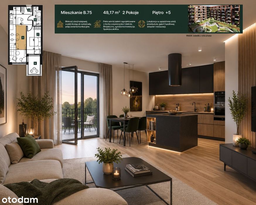 71 m2| Anstresola |Nowoczesny apartament |Pruszków Bez Pcc i Prowizji