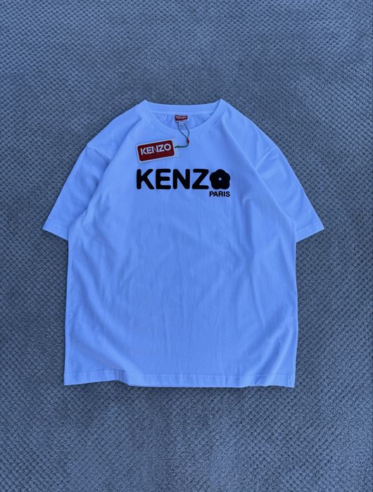Kenzo Gots Boke Flower 2.0 Oversized White Size:L/XL класична футболка великого розміру