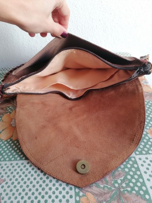 Mala de Pele feita à mão