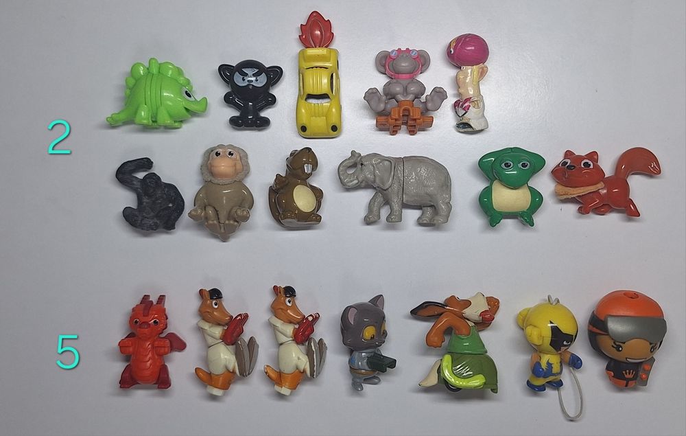 Фигурки киндер сюрприз, коллекция kinder, игрушки, животные динозавр супергерои дракон
