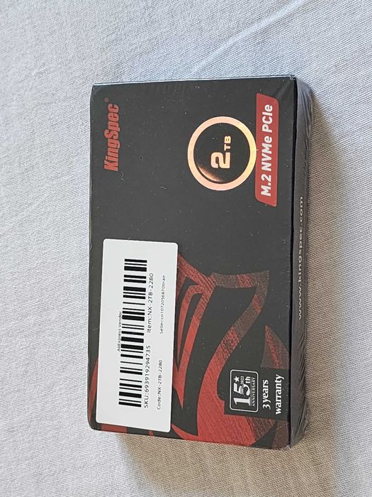 KingSpec M.2 NVMe m2 SSD PCIe Gen3.0x4 2Tb 2280 NEW
