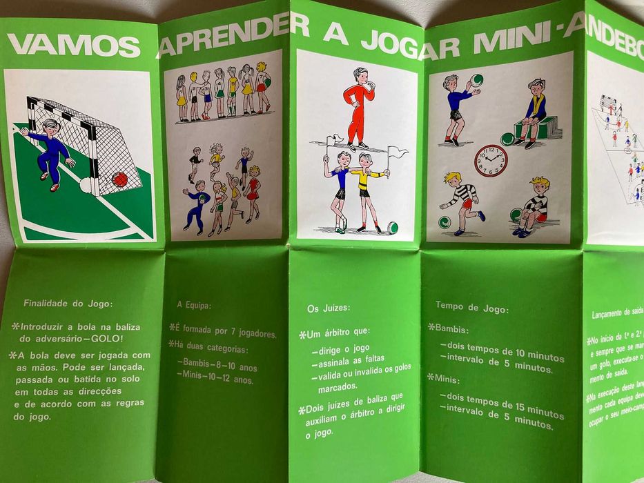 Folheto Antigo Mini Andebol