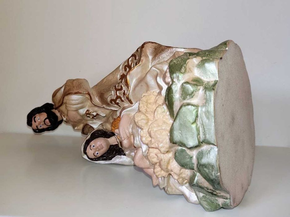 Presépio em gesso José Maria e Jesus