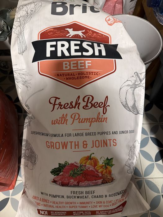 Karma dka psa Brit fresh beef with pumpkin 12kg