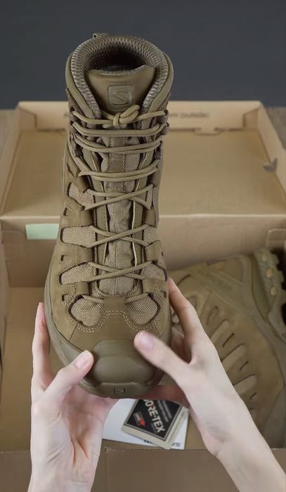 Берци Quest 4D Gore-Tex Forces 2 EN High Coyote Brown Solomon черевики чоловічі від 41 по 45 розмір