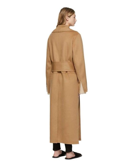 Пальто Toteme Robe Coat Eggnog \ Camel \ Black