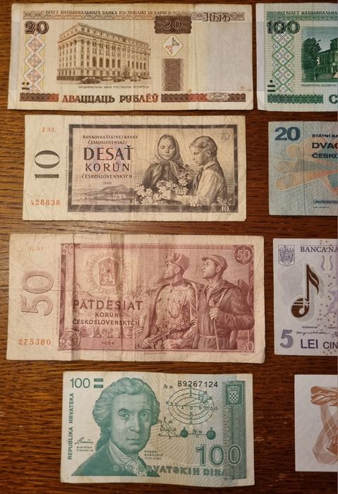 Banknoty  Europa zestaw 13