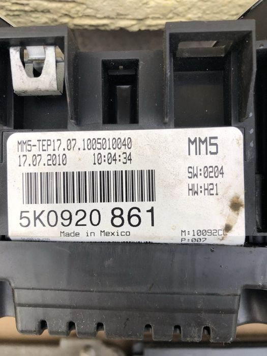 Блок 03C906027AT Мозги VW Golf6 1.4TSI 5K0937086F 5K0920861