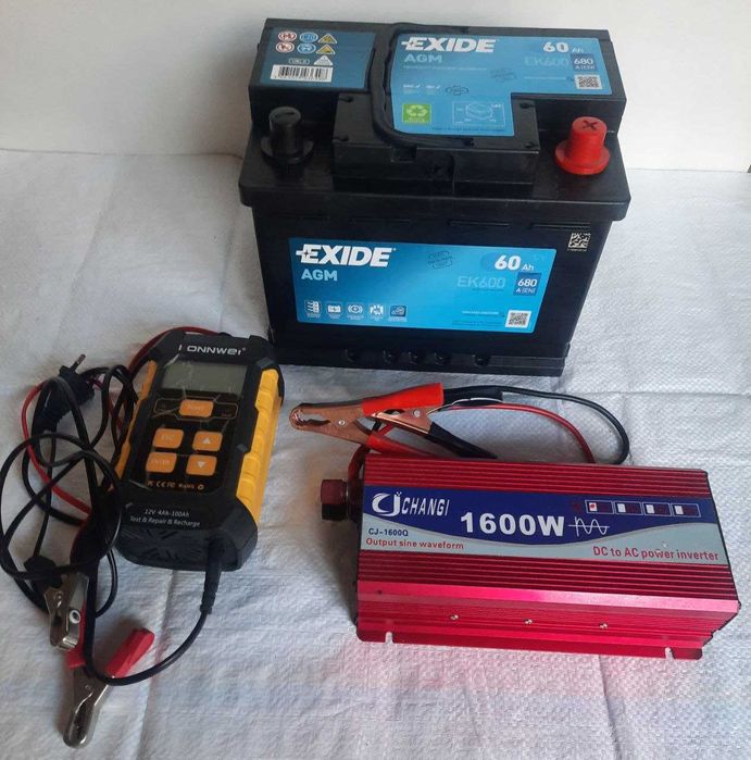 Комплект безперебійного живлення 1600 Вт, 12-230 В, 50 Гц