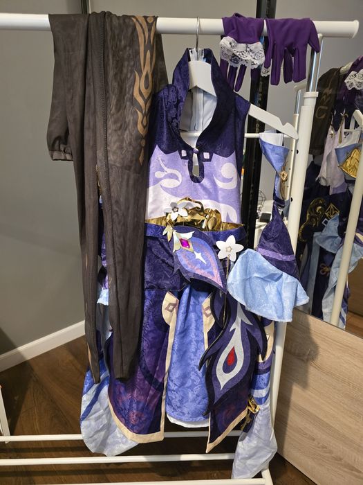 Cosplay keqing Genshin Impact + peruka