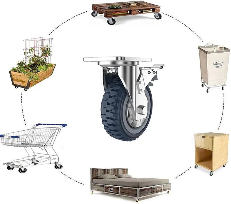 Kółka obrotowe do wózków