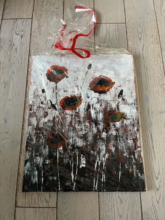 Obraz maki akryl płótno