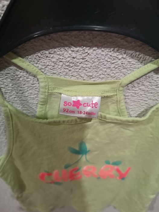 Bluzka na ramiączkach dla dziewczynki 92