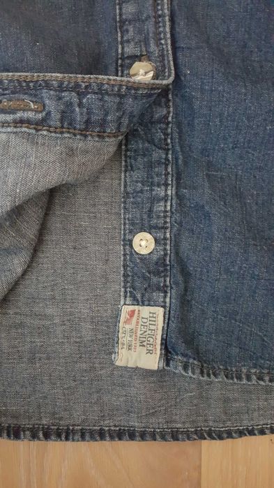 Tommy Hilfiger Denim oryginalna jeansowa koszula tunika sukienka
