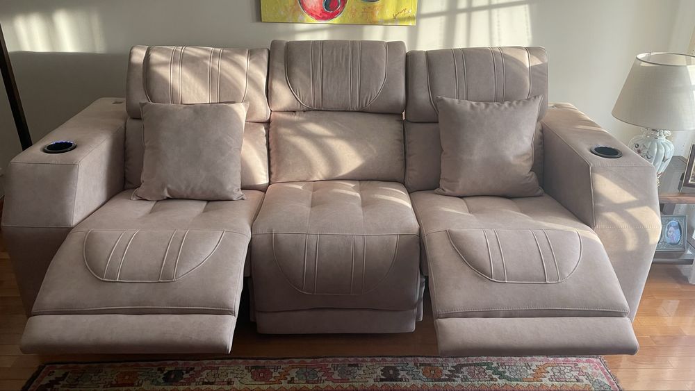 Sofa articulado com massagem novo 2,35m