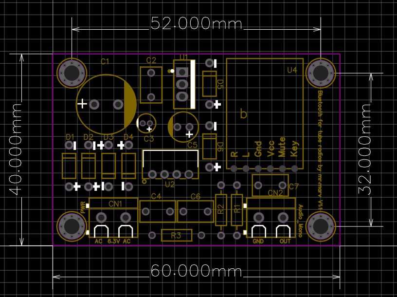 Bluetooth rádio antigo a válvulas.