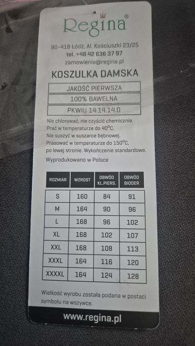 Różowa koszula nocna Regina 100% bawełna