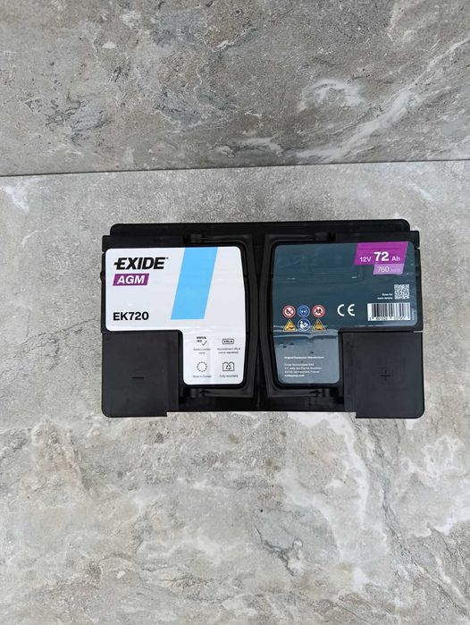 Акумулятор EXIDE Start-Stop AGM 72Ah 760A (EK720) R+