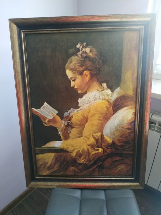 Sprzedam obraz "Młoda czytająca dziewczyna"