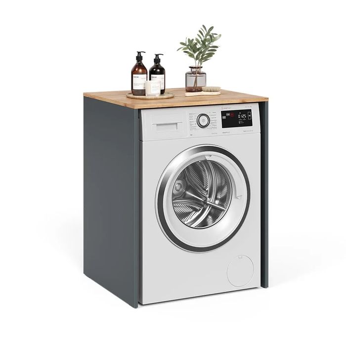 Szafka na pralkę Vicco Viktor 68 × 88,2 cm – antracyt / złoty dąb