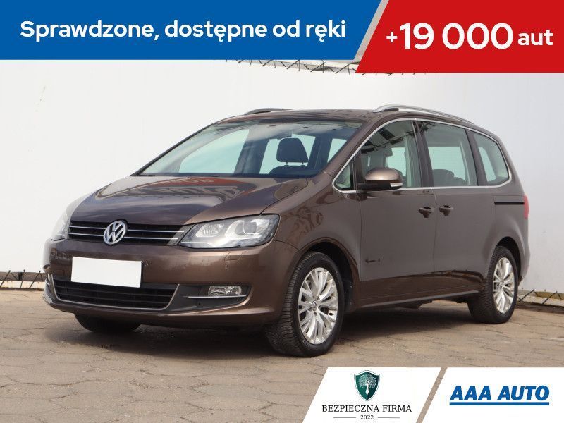 Volkswagen Sharan 2.0 TSI, Salon Polska, Serwis ASO, DSG, Skóra, Navi, Xenon, Bi-Xenon,