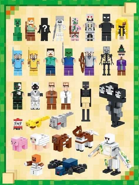 Великий набір фігурок minecraft фігурки майнкрафт 31шт