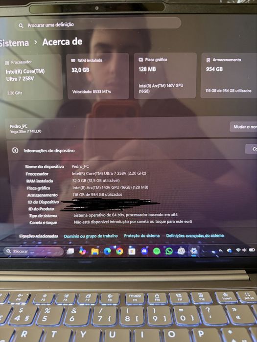 Computador Portátil Lenovo Yoga Slim 7 83JX00F9PG | OLED 14" | Ultra 7 258V | 32GB | 1TB SSD