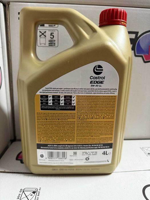 Моторне мастило Кастрол Castrol EDGE FST 5W-30 LL 4 л.