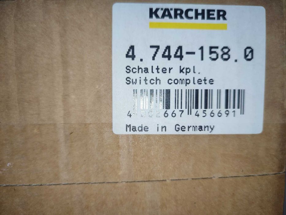 Wyłącznik/Włącznik Oryginał Karcher HD 600,645,650,658,675