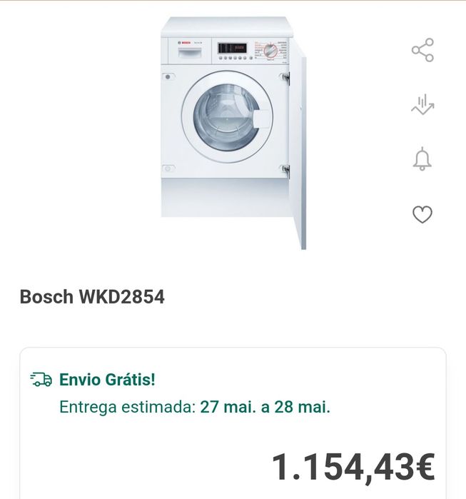 Máquina BOSCH de lavar/secar WKD28541