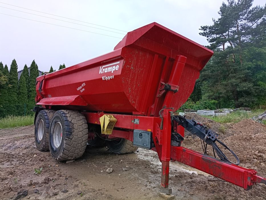 krampe hp20 przyczepa mulda budowlana joskin tendem pronar