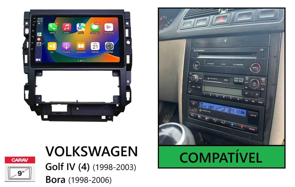 Rádio 2DIN • Volkswagen VW GOLF Mk3 / Mk4 • Android [4+64GB]