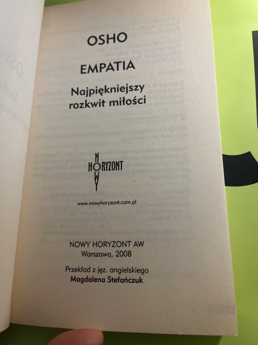 OSHO Empatia najpiękniejszy rozkwit miłości