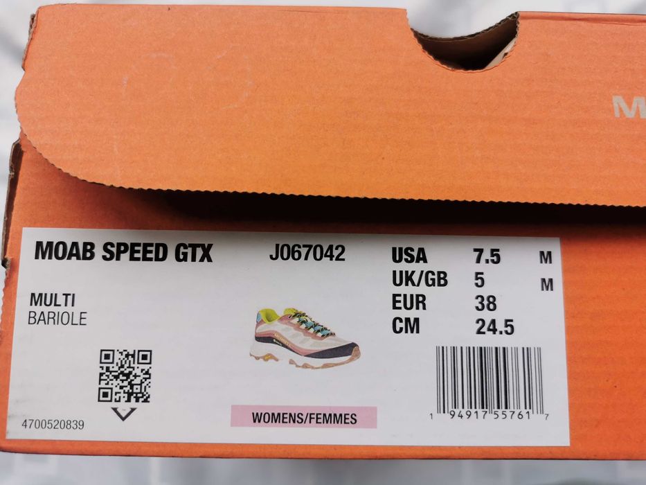 Merrell Moab Speed Gore - Tex buty biegowe trail trekking NOWE