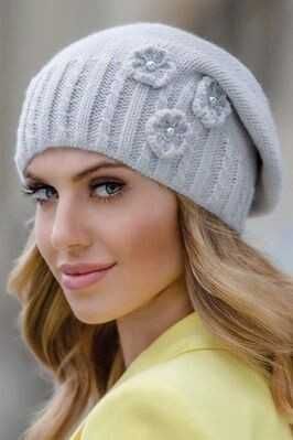 Czapka Fabiola Kamea ecru wiosenna