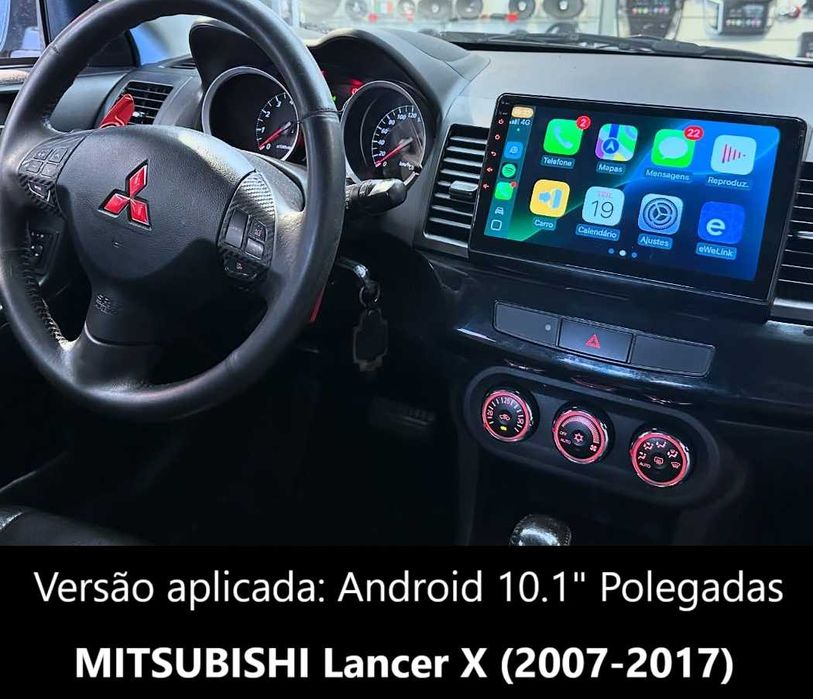 Rádio 2DIN Mitsubishi LANCER (2000 a 2017) • Android EVO VII VIII IX X