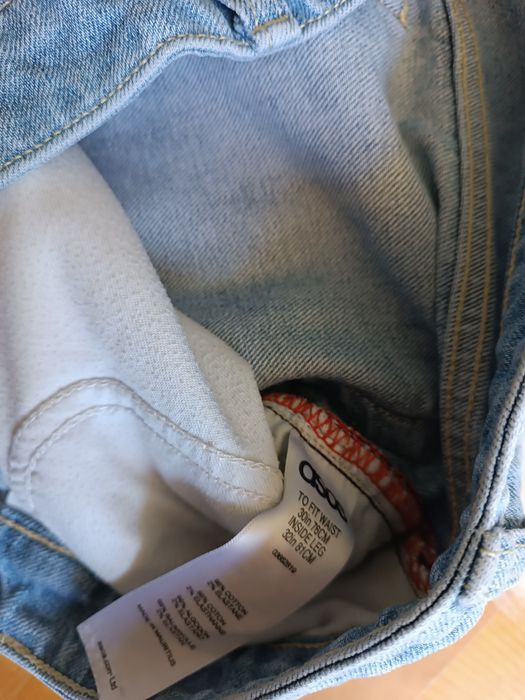 Spodnie dżinsy damskie ASOS 38M wysoki stan