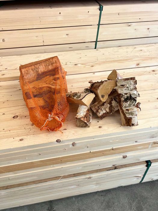 Lenha seca de Betula