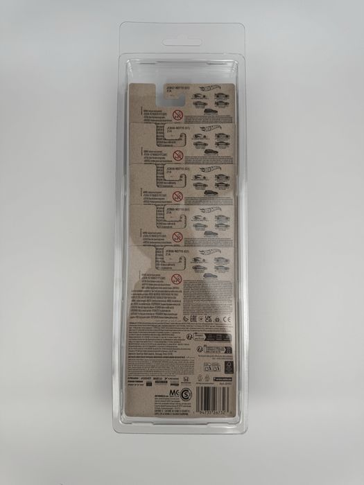 Hot Wheels Podłużny Protektor Protector Case na set 5 Długa Karta Long